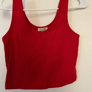 Red Crop-top Tank Sz Medium